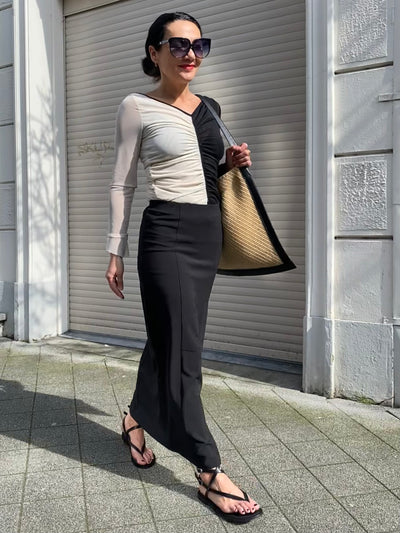 Ivylee Olive Anilin Sandaal Zwart