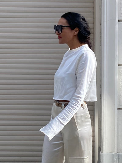 Ahlvar Gallery Lola Top Cropped White