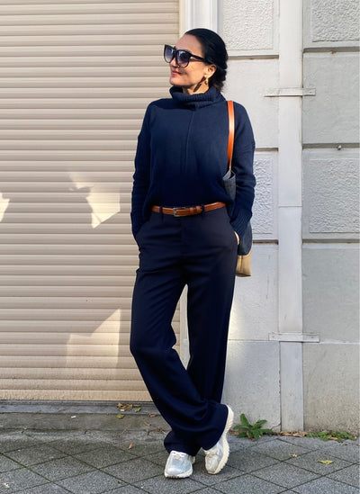 Closed Broek Sasia Donker Blauw