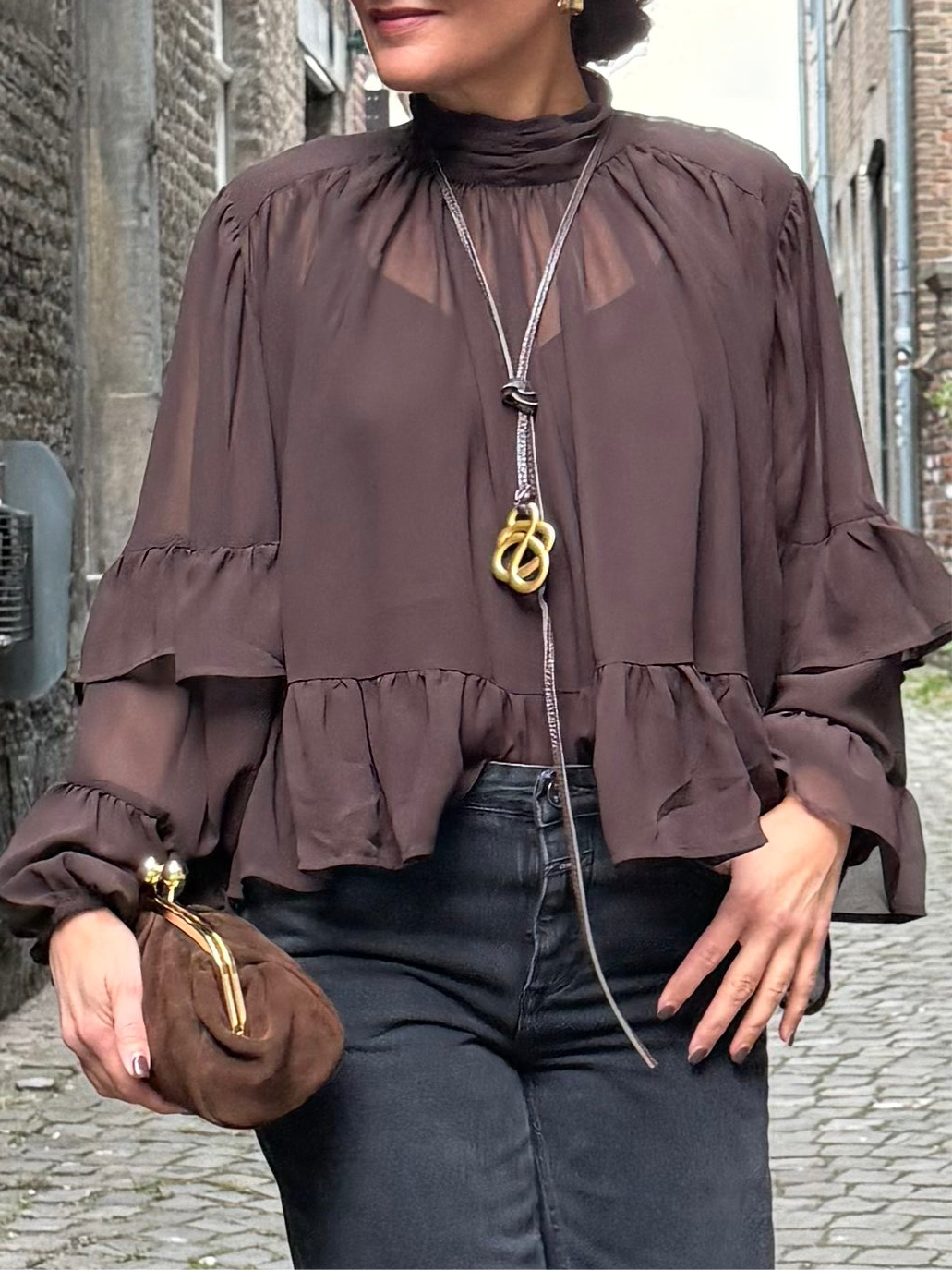 Gestuz Mio Blouse Bruin