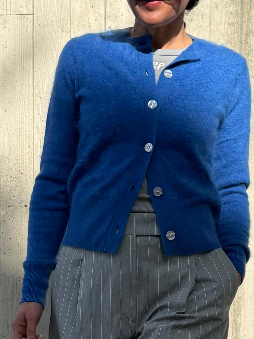 Absolut Cashmere Esma cardigan Ibiza Blauw