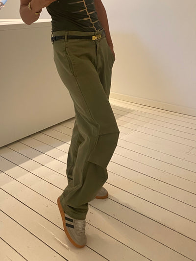 Rabens Saloner Canvas Broek Ahlpas Burnt Olive