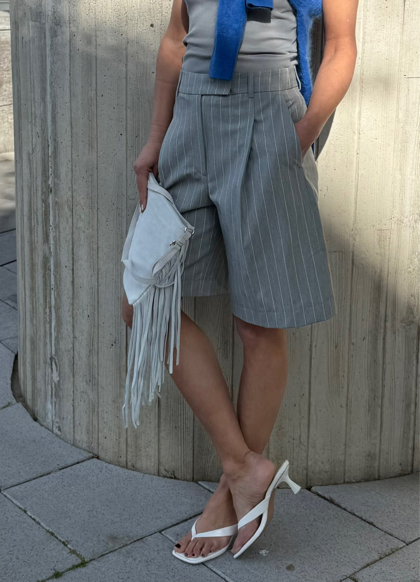 Baum Und Pferdgarten Nico Bermuda Grey Pinstripe
