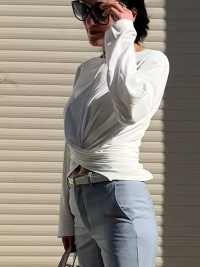 Club Lavenir Sylas Wrapped Top Off White