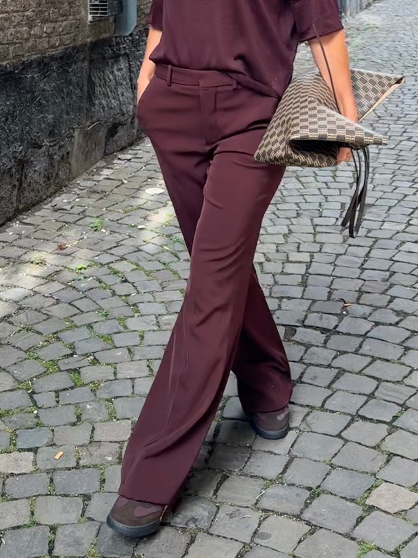 Drykorn Argue Broek Bordeaux