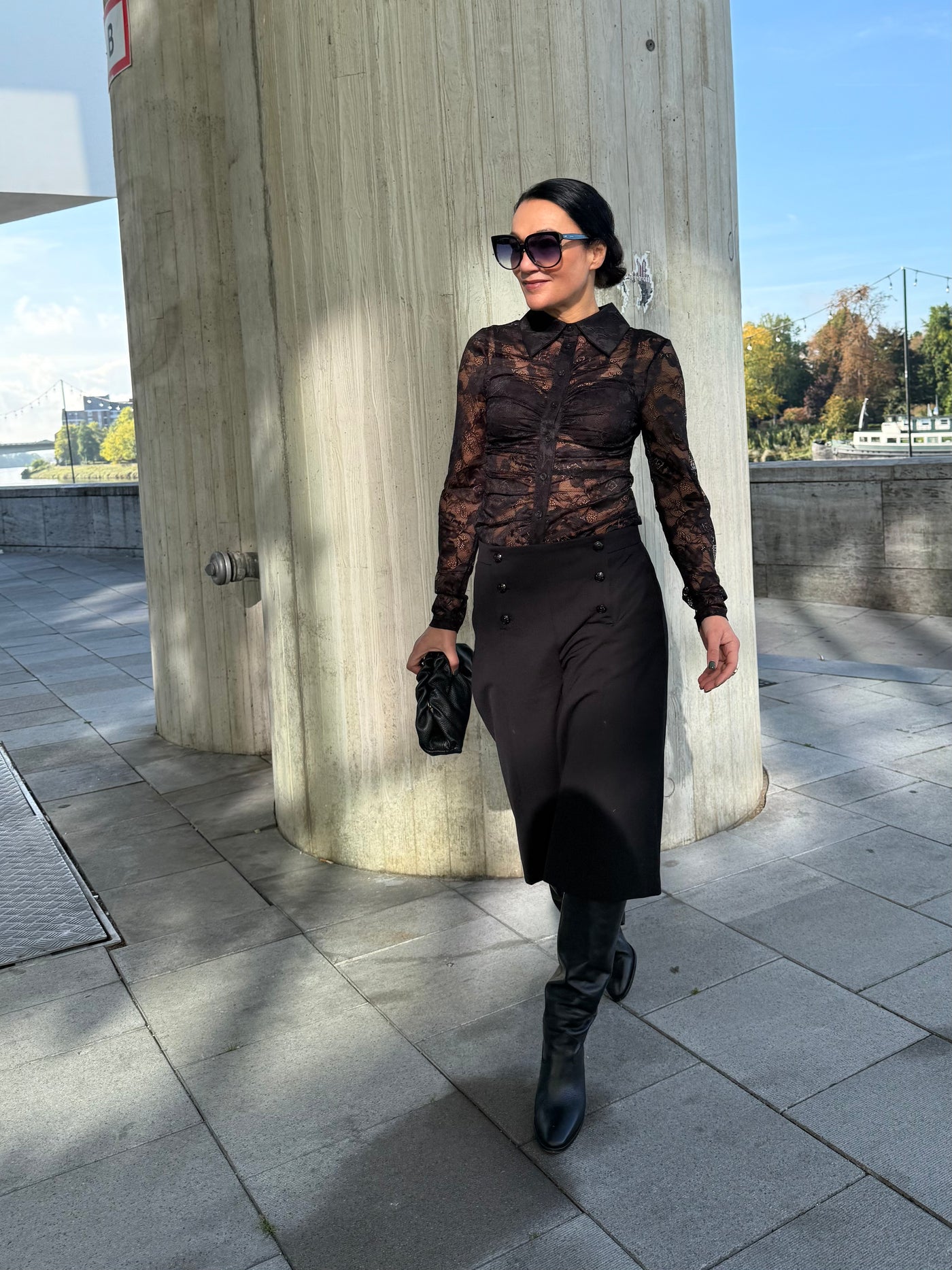 Kooples Bermuda Zwart