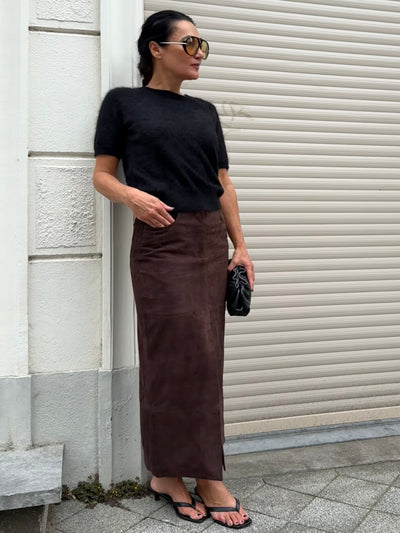 Ibana Sanja Suede Rok Coffe Bean