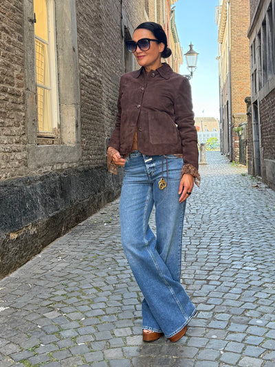 Ibana Junia Suede Jas Coffee Bean