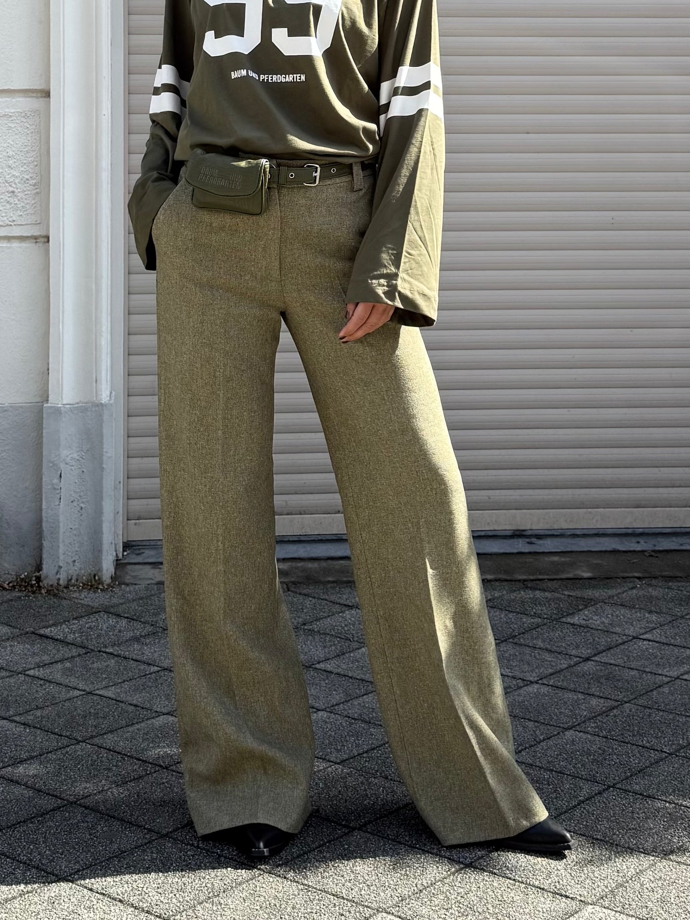 Baum Und Pferdgarten Broek Nile Groen Gemeleerd