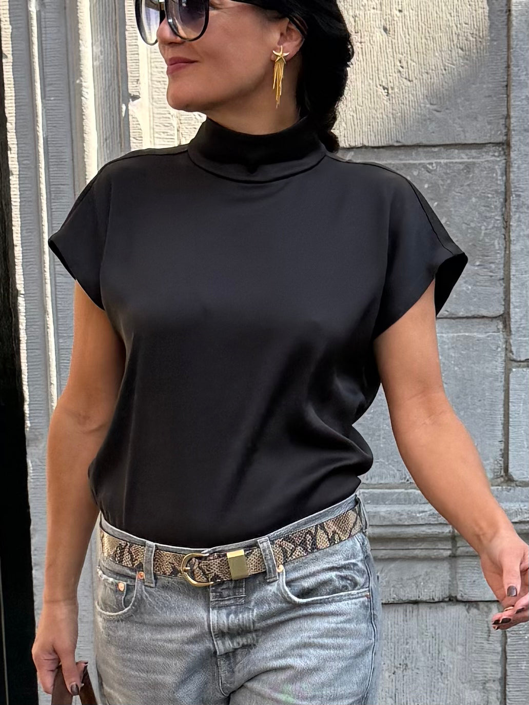 Drykorn Top Alaria_1 Bruin