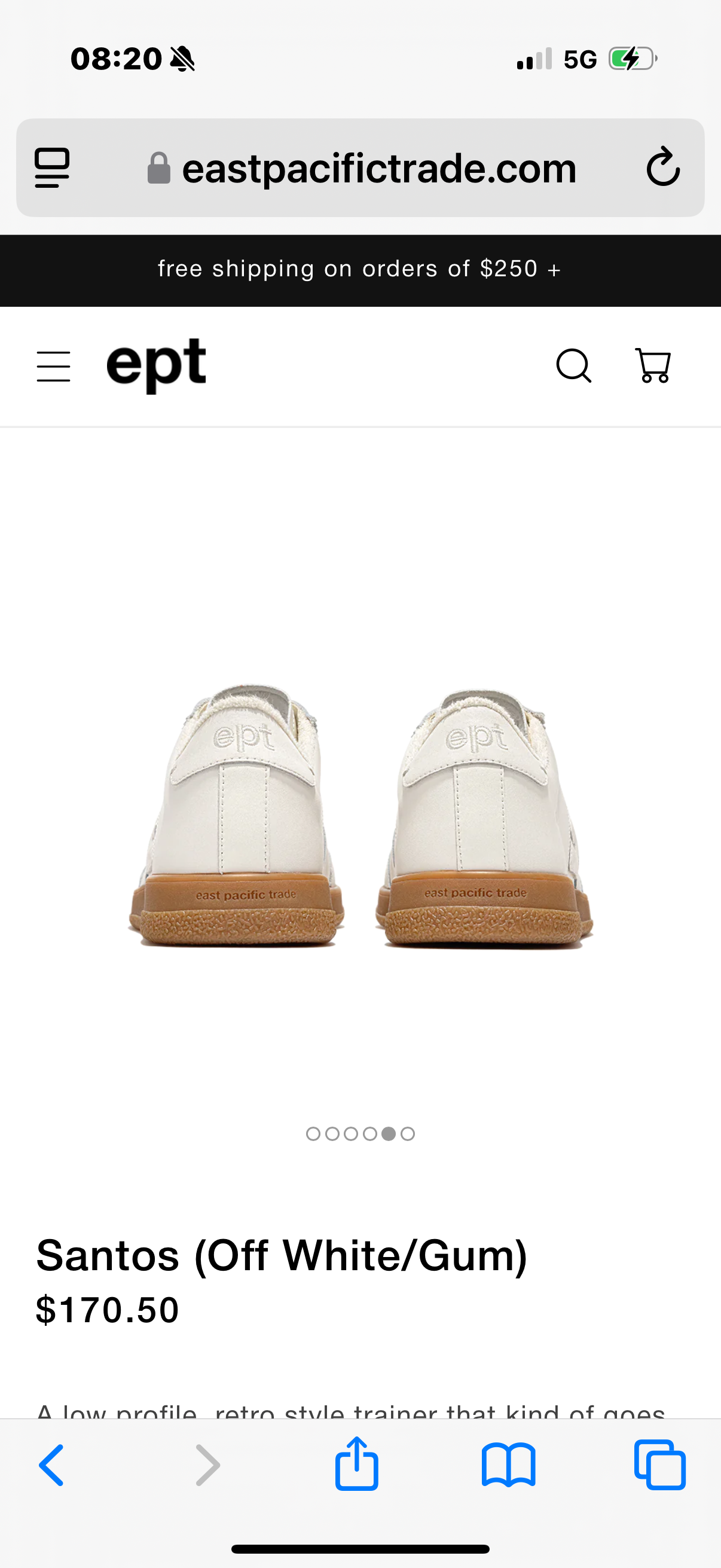 EPT Santos Off White Gum