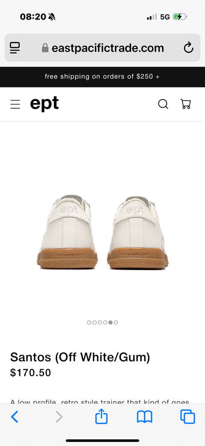 EPT Santos Off White Gum