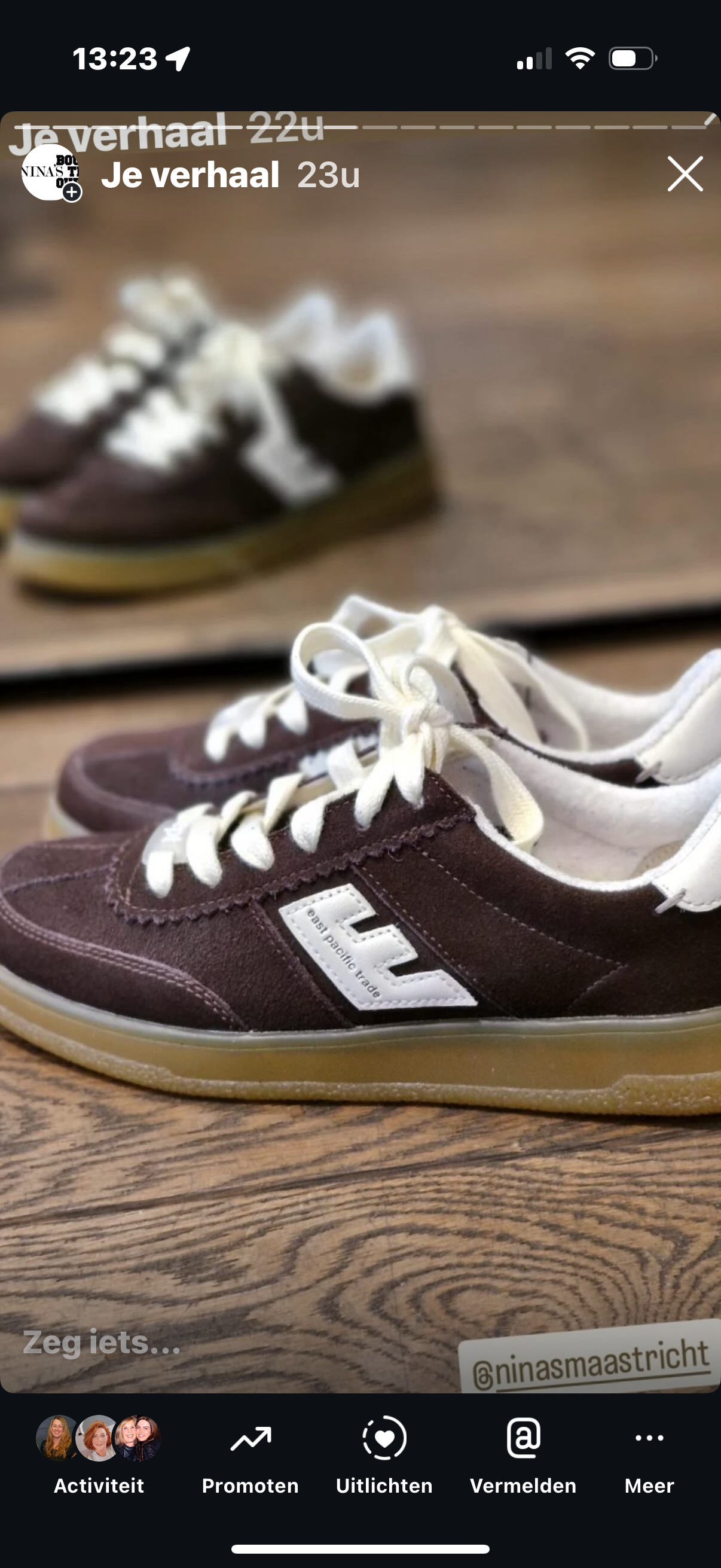 EPT Santos Sneakers Bruin / Off white