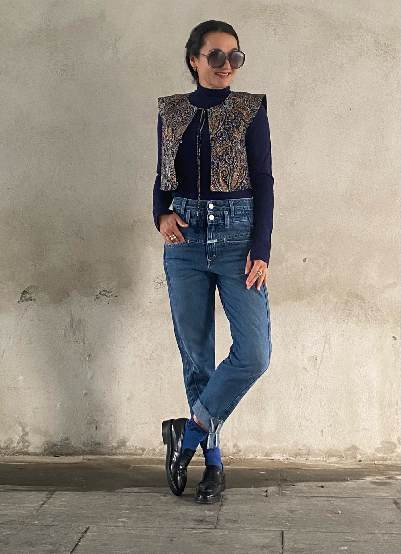 Antik batik Elvis Gilet Multico